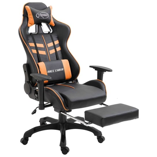 Fotel gamingowy vidaXL, pomarańczowy, 125x68,5x68 cm vidaXL