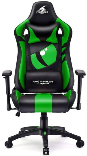 Fotel gamingowy WARRIOR CHAIRS Dragon, czarno-zielony WARRIOR CHAIRS