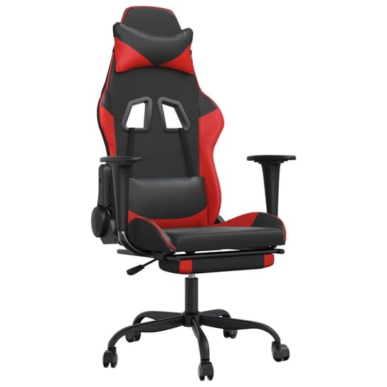 Fotel gamingowy z funkcją masażu - 66x56x131 cm, c Inna marka