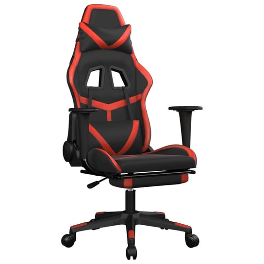 Fotel gamingowy z funkcją masażu, czarno-czerwony, Inna marka