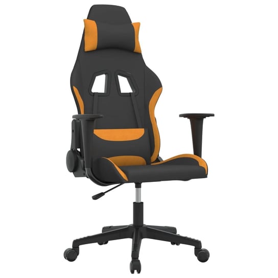 Fotel gamingowy z funkcją masażu - czarno-pomarańc Inna marka