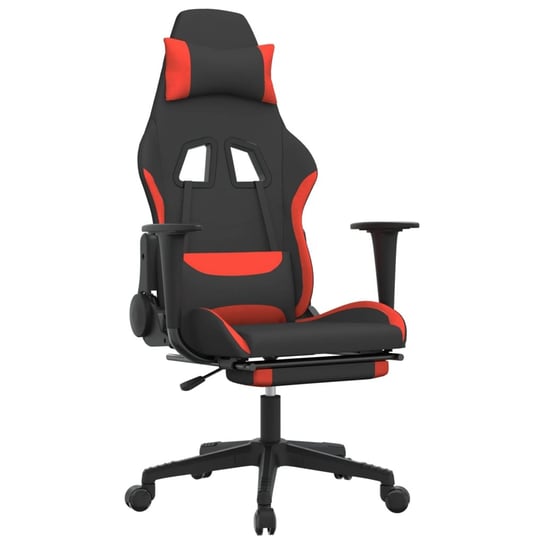 Fotel gamingowy z masażem - Czarno-czerwony, 64x60 Inna marka
