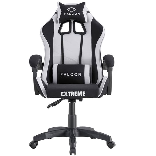 Fotel Gamingowy Z Tkaniny - Extreme Falcon Light Gray Z Płynną Regulacją Oparcia Extreme