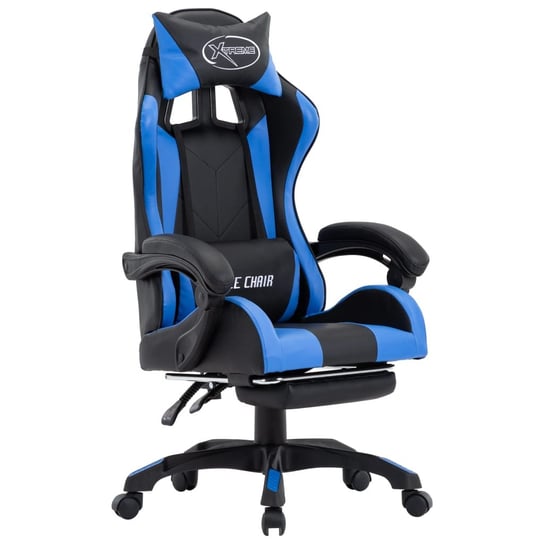 Fotel gamingowyVIDAXL, niebiesko-czarny, 64x65x119 cm vidaXL