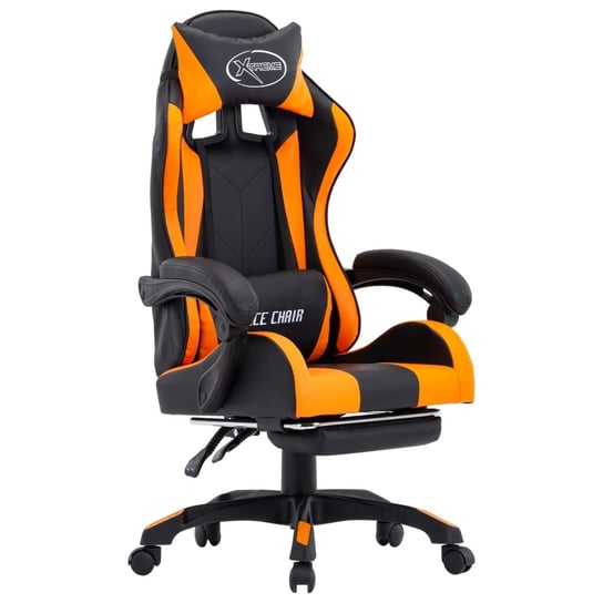 Fotel gamingowyVIDAXL, pomarańczowo-czarny, 64x65x119 cm vidaXL