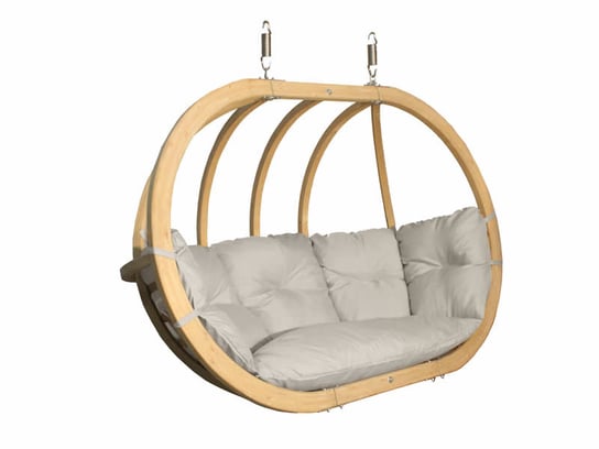 Fotel hamakowy drewniany, kremowy Swing Chair Double (3) Koala