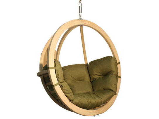 Fotel hamakowy drewniany, pistacjowy Swing Chair Single (2) Koala