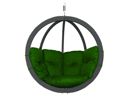 Fotel Hamakowy Drewniany, Zielony Swing Chair Single (3) Antracyt Koala Hammock