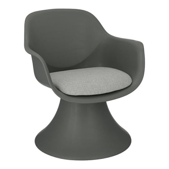 Fotel INTESI Lollipop, szary, 66,5x70x76 cm Intesi