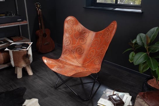 Fotel INVICTA INTERIOR BUTTERFLY, jasnobrązowy, 77x75x87 cm Invicta Interior