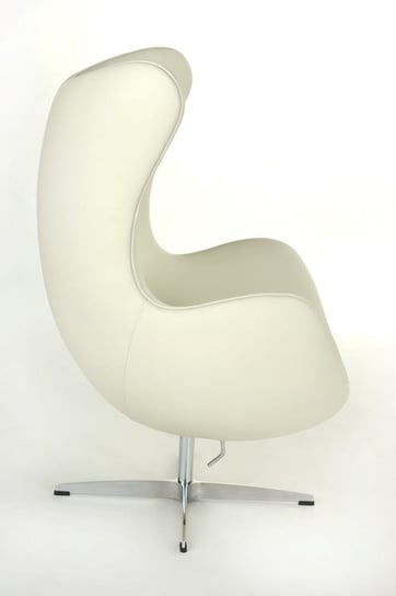 Fotel Jajo biała skóra 01 Premium D2.DESIGN