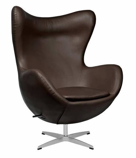 Fotel Jajo brązowy ciemny skóra 43 Premium D2.DESIGN