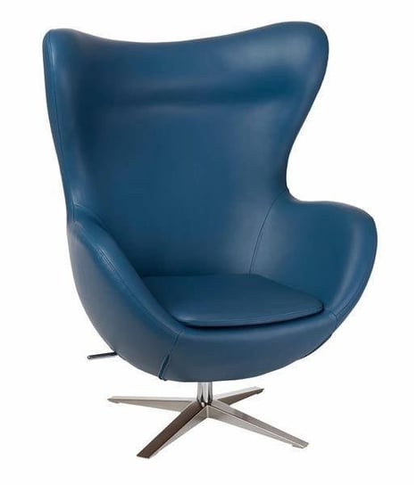 Fotel Jajo Soft skóra ekologiczna 518 niebieski ciemny D2.DESIGN