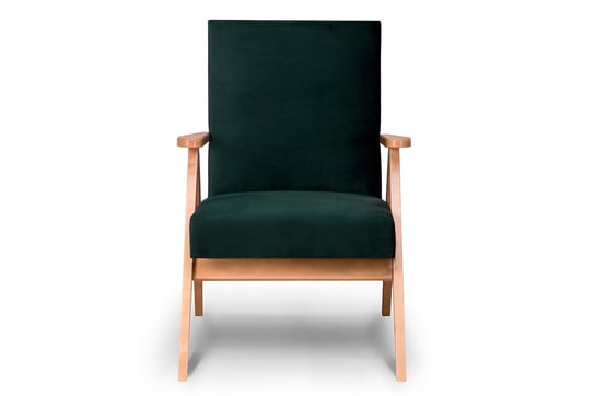 Fotel KONSIMO Naset, zielony, 60x90x75; 50x40x65 cm Konsimo