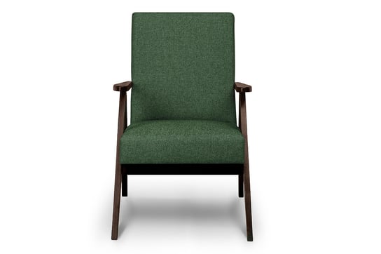 Fotel KONSIMO Naset, zielony 60x90x75; 50x40x65 cm Konsimo