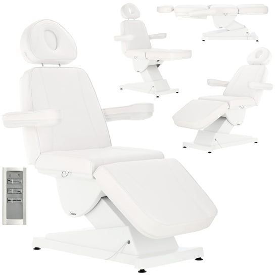 Fotel kosmetyczny elektryczny do salonu kosmetycznego pedicure regulacja 4 siłowniki Sebastian ENZO