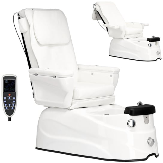 Fotel kosmetyczny elektryczny pedicure SPA hydromasaż z masażem pleców Calissimo