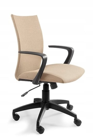 Fotel krzesło biurowe obrotowe beżowe design dom Unique