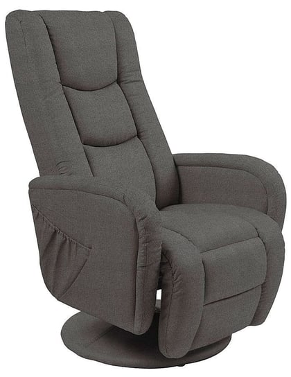 Fotel masujący ELIOR Litos 2X, popielaty, 68x106x135 cm Profeos