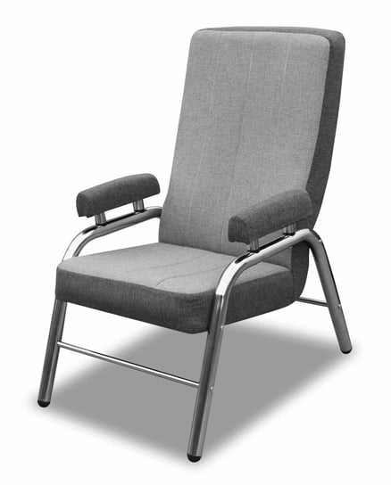 Fotel Metalowy Do Salonu Pokoju Lile H05 - Metal/Szary/Grafit - Metal/Inari 91/Inari 94 BONNI