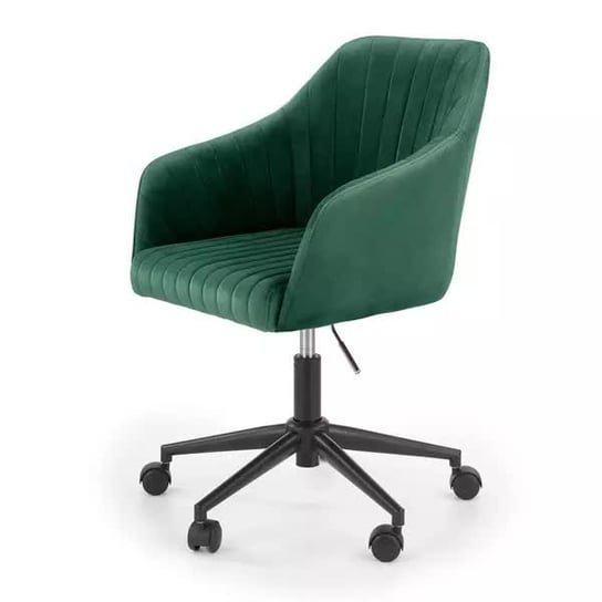 Fotel młodzieżowy Fresco, tkanina velvet ciemny zielony Style Furniture
