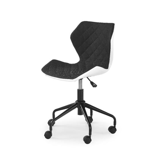 Fotel młodzieżowy STYLE FURNITURE Swage, czarno-biały, 88x48x53 cm Style Furniture