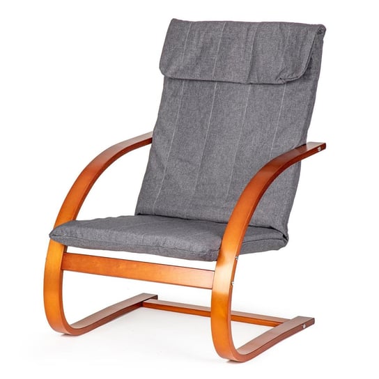 Fotel MODERNHOME, szaro-brązowy, 96x76x67 cm ModernHome