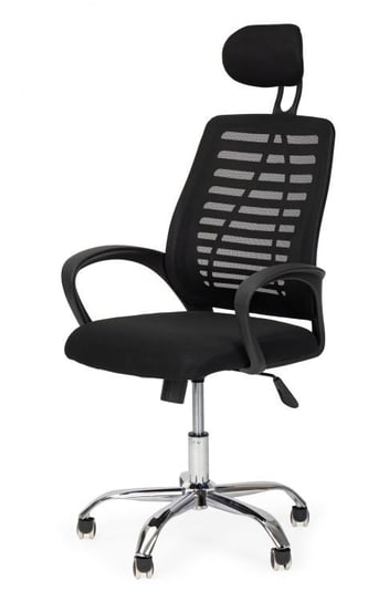Fotel Obrotowy Biurowe Krzesło Zagłówek Bujanie ModernHome