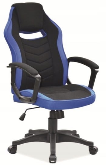 Fotel obrotowy biurowy camaro czarny/niebieski Signal