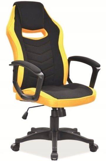 Fotel obrotowy biurowy camaro czarny/żółty Signal