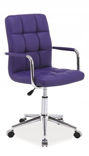 Fotel obrotowy biurowy q-022 fioletowy krzesło Signal