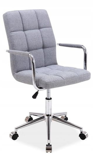 Fotel obrotowy biurowy q-022 szary tkanina krzesło Signal