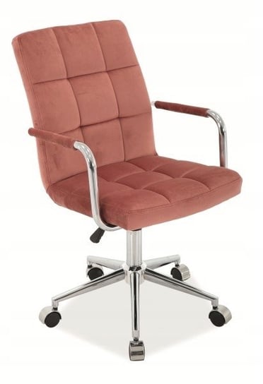 Fotel obrotowy biurowy q-022 velvet ant. Róż Signal