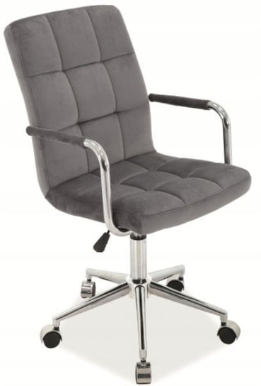 Fotel obrotowy biurowy q-022 velvet szary Signal