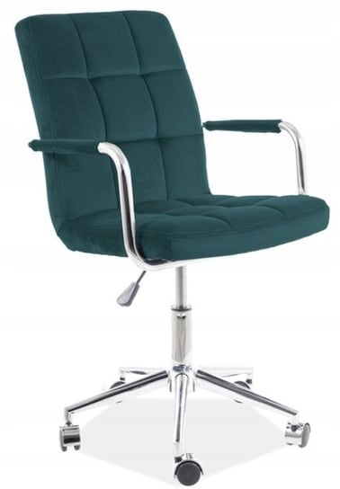Fotel obrotowy biurowy q-022 velvet zielony Signal