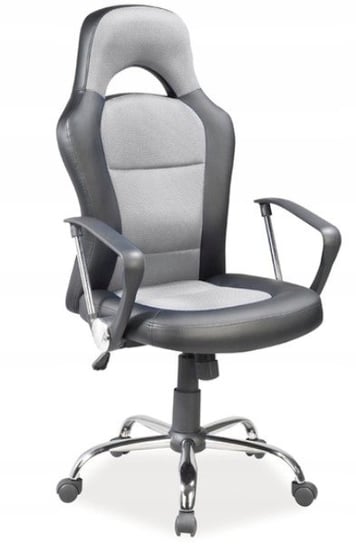 Fotel obrotowy biurowy q-033 czarny/szary krzesło Signal