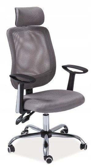 Fotel obrotowy biurowy q-118 szary krzesło Signal