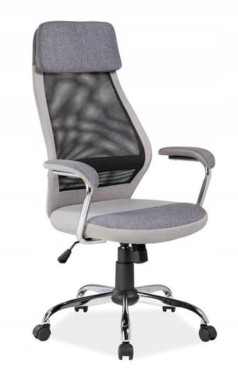 Fotel obrotowy biurowy q-336 szary/czarny krzesło Signal