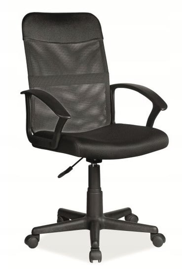Fotel obrotowy biurowy q-702 czarny krzesło Signal