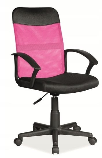 Fotel obrotowy biurowy q-702 róż/czarny krzesło Signal