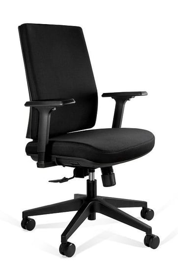 Fotel obrotowy, biurowy, Shell Low, tkanina, czarny Unique