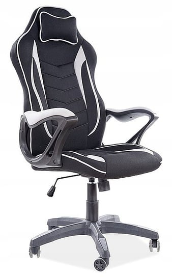 Fotel obrotowy biurowy ZENVO czarny/szary krzesło Signal