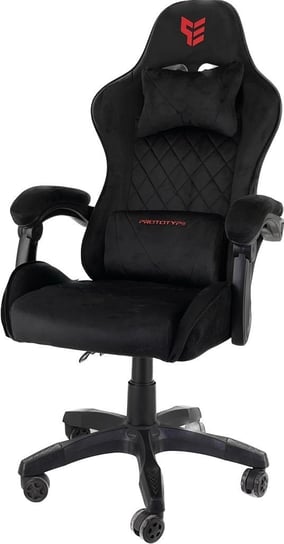 Fotel obrotowy gamingowy HERO POKER ST BLACK ALCANTARA krzesło do biurka Prototype