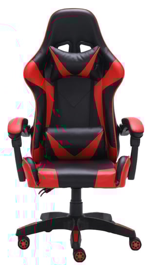 Fotel Obrotowy Gamingowy REMUS - Ergonomiczne Krzesło Dla Graczy Czerwone Topeshop Topeshop