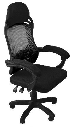 Fotel obrotowy, krzesło biurowe, oscar, czarny Topeshop