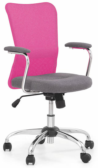Fotel obrotowy PROFEOS Alwer, różowo-szary, 56x56x95 cm Profeos