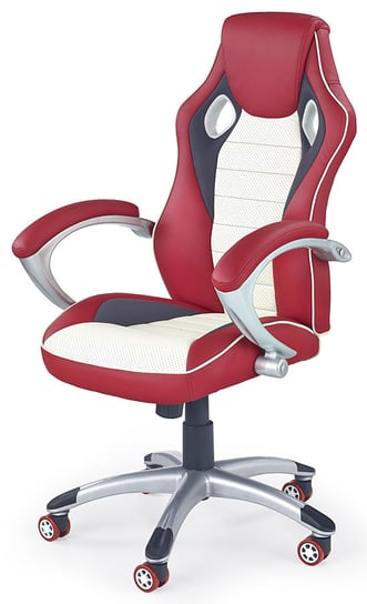 Fotel obrotowy PROFEOS Nefron, czerwono-kremowy, 67x60x121 cm Profeos