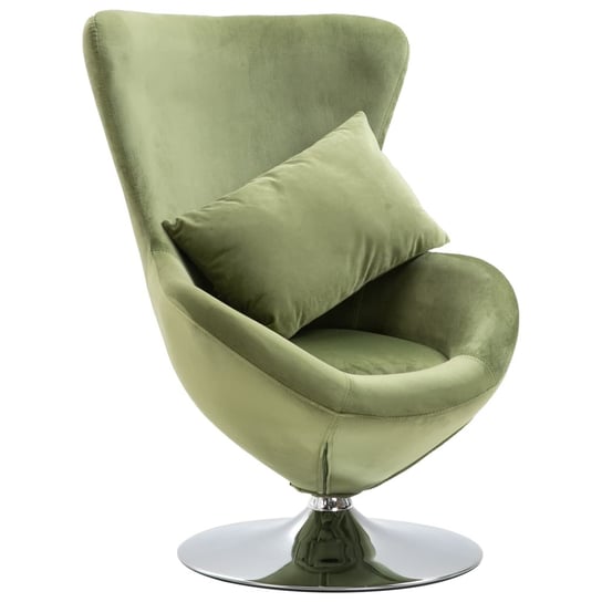 Fotel obrotowy z poduszką VIDAXL, jasnozielony, 64x64x86 cm vidaXL