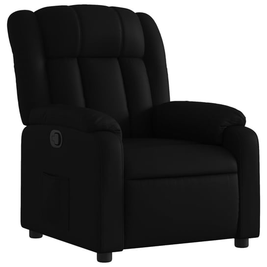 Fotel odchylany 135°, sztuczna skóra, czarny, 78x9 Inna marka