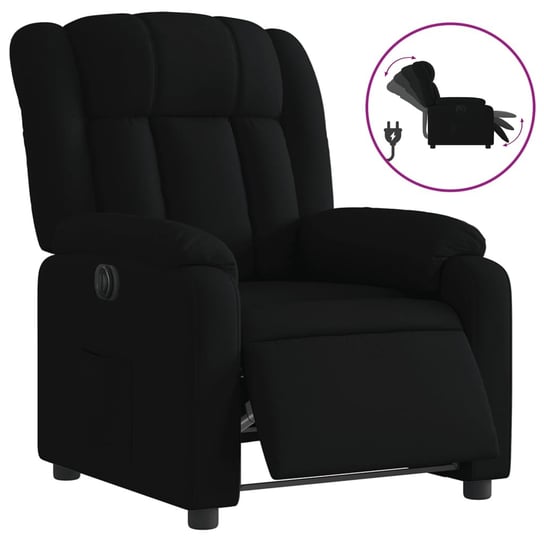 Fotel relaksacyjny elektryczny 78x92x98 cm czarny Inna marka